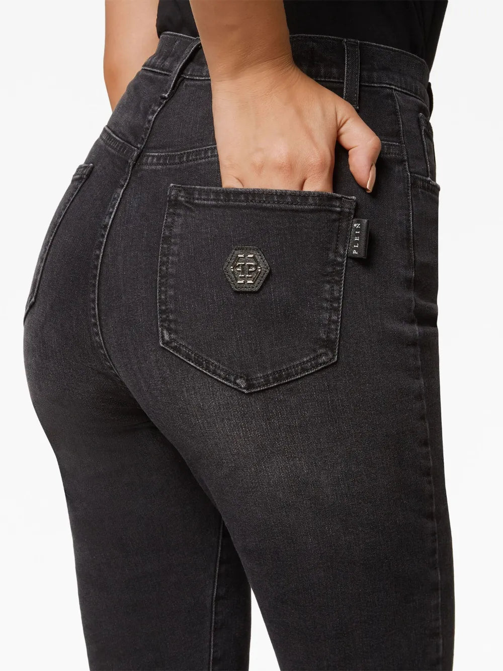 Philipp Plein Jeans skinny con effetto vissuto