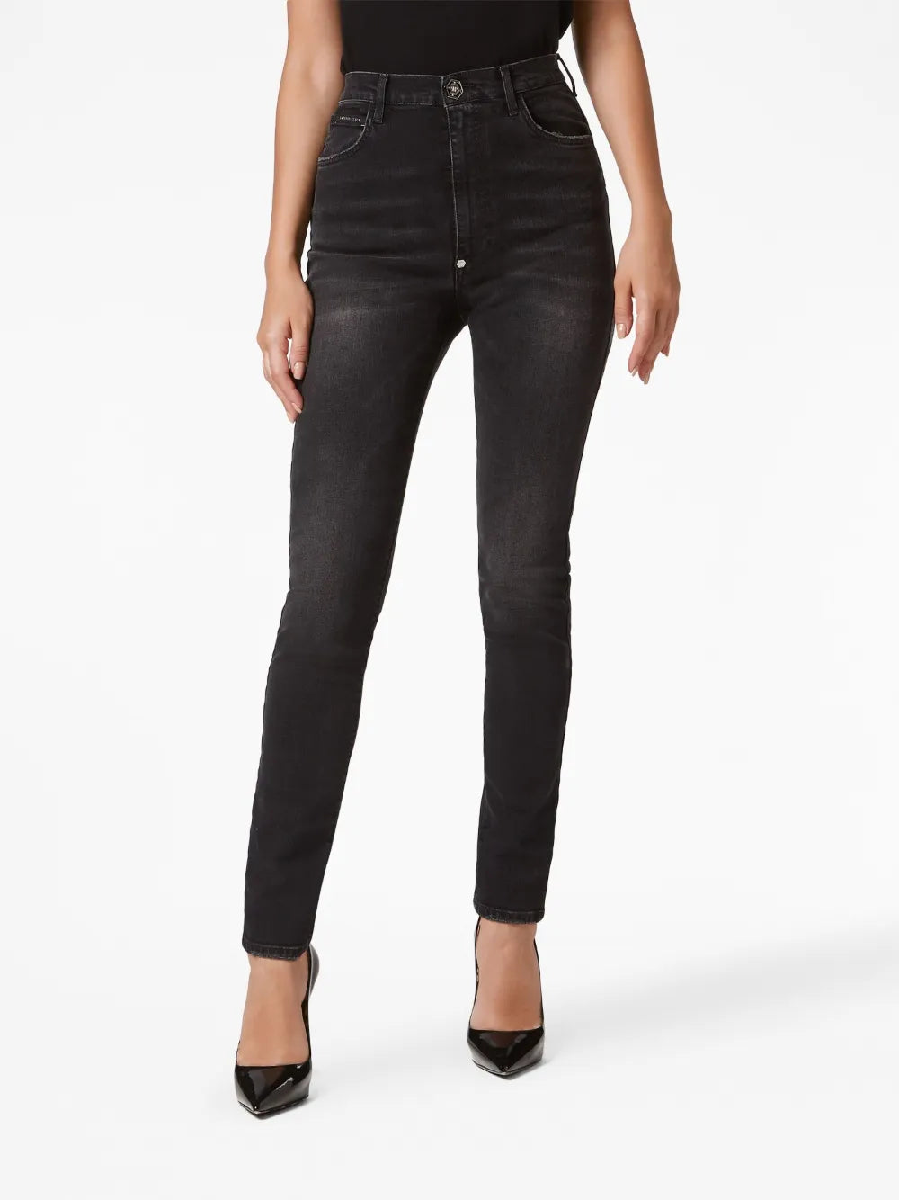 Philipp Plein Jeans skinny con effetto vissuto