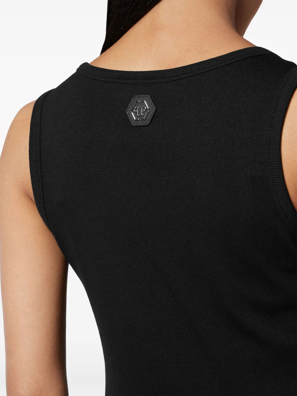 Philipp Plein Canotta con logo esagonale