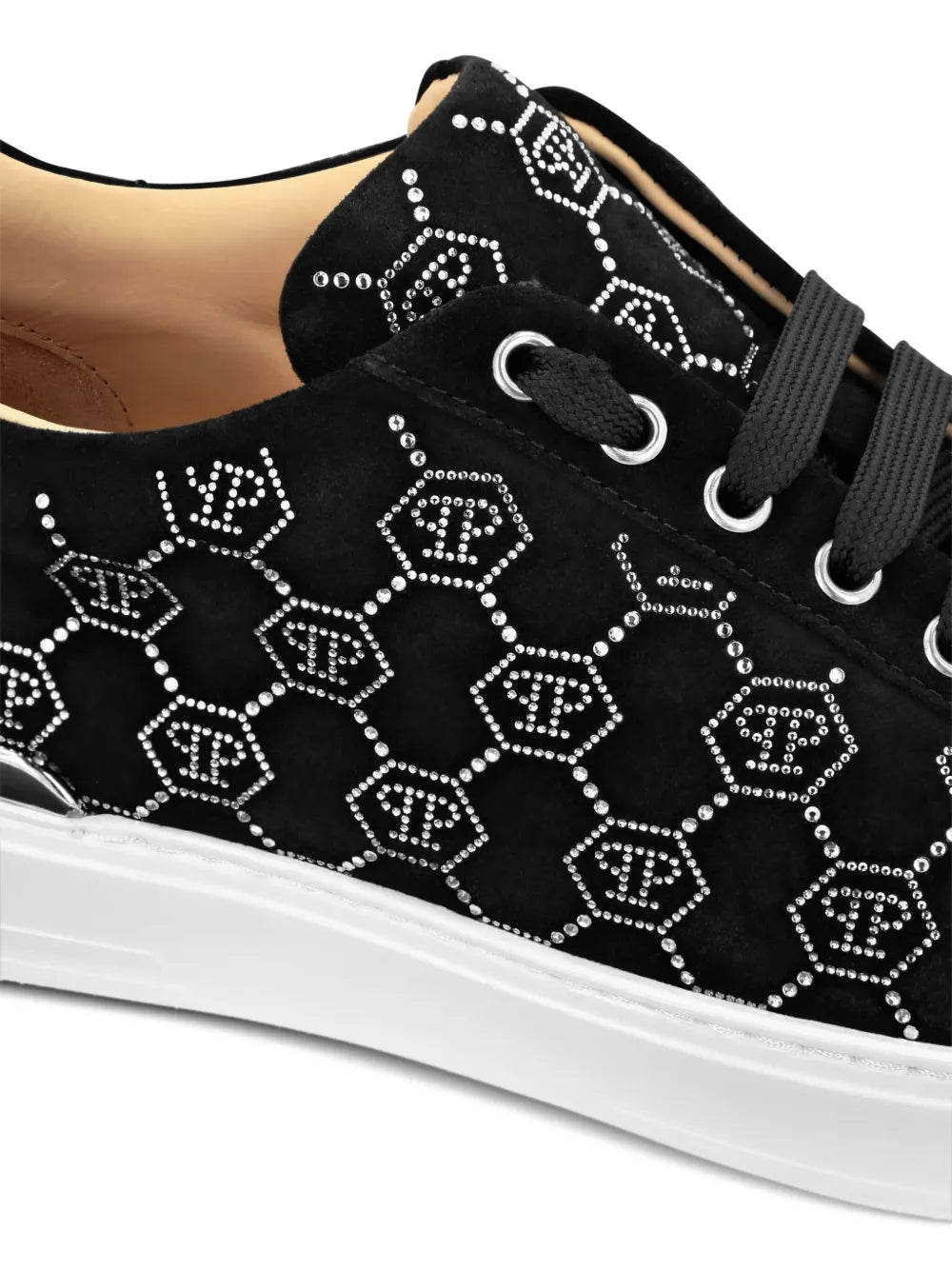 Philipp Plein Sneakers con monogramma di strass