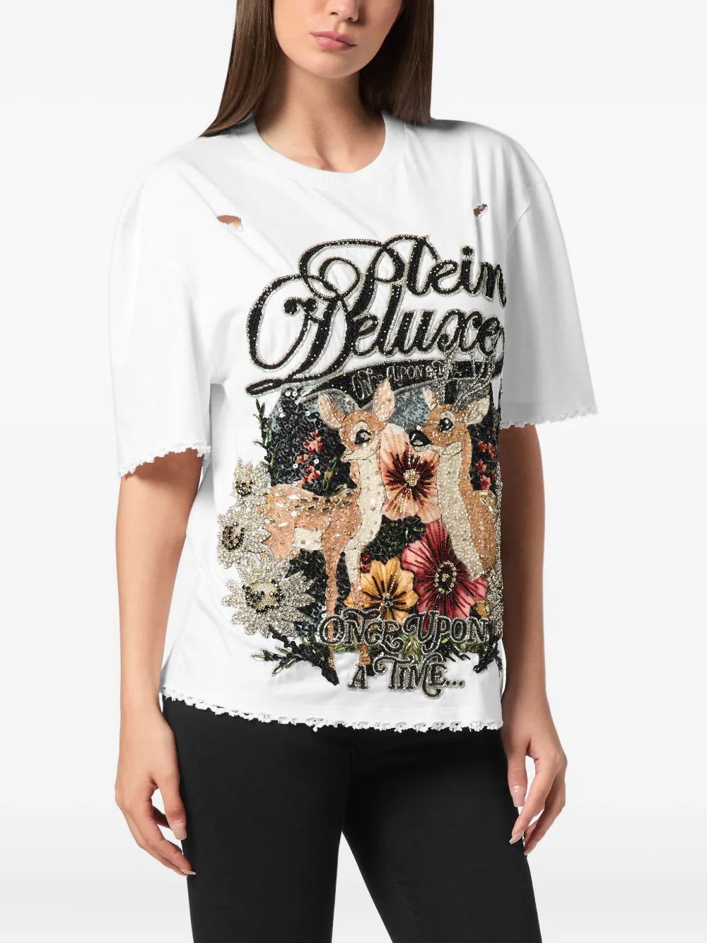 Philipp Plein T-shirt con paillettes