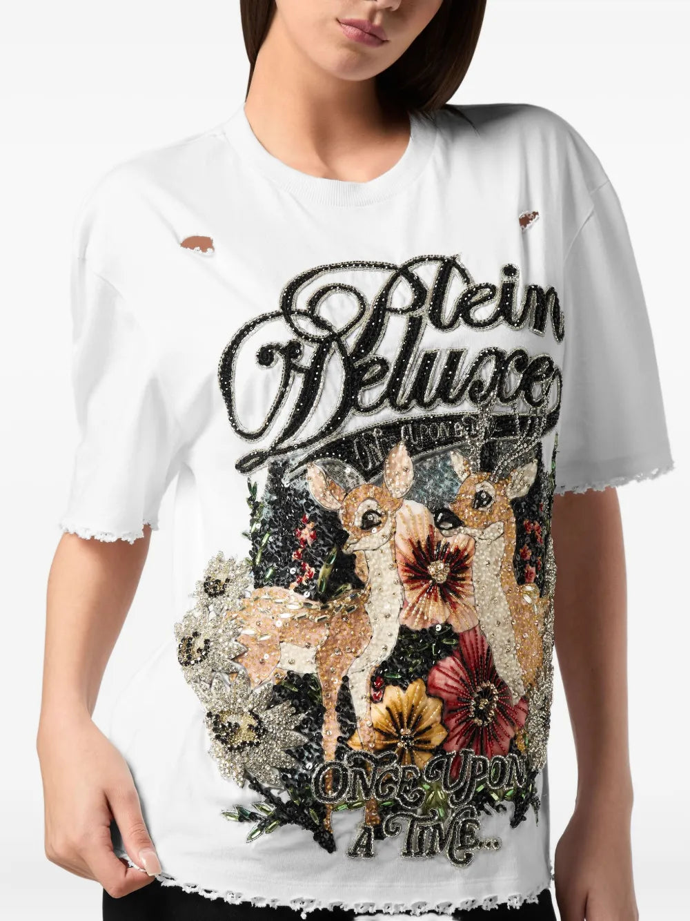 Philipp Plein T-shirt con paillettes