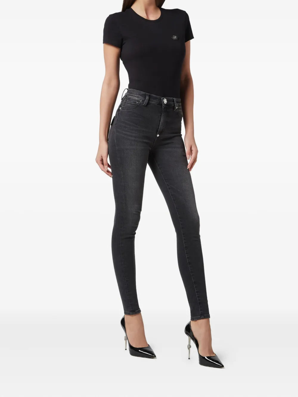 Philipp Plein Jeans skinny in cotone
