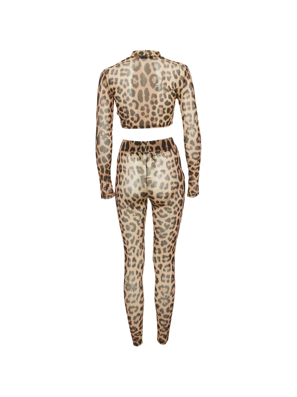 Philipp Plein Completo leopardato in rete