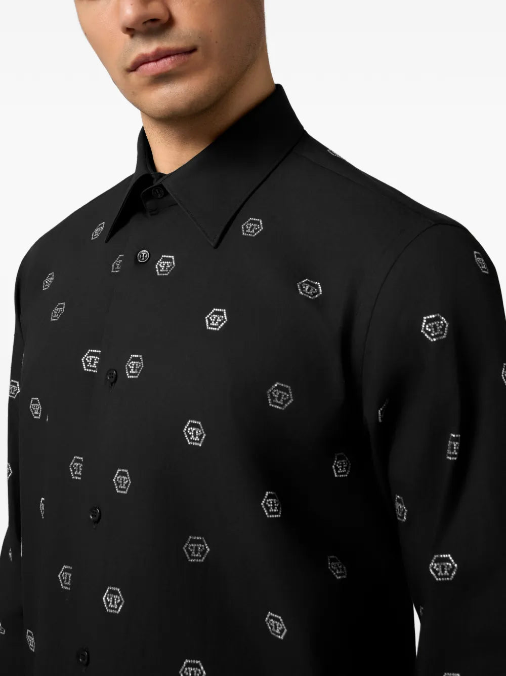 Philipp Plein Camicia con strass