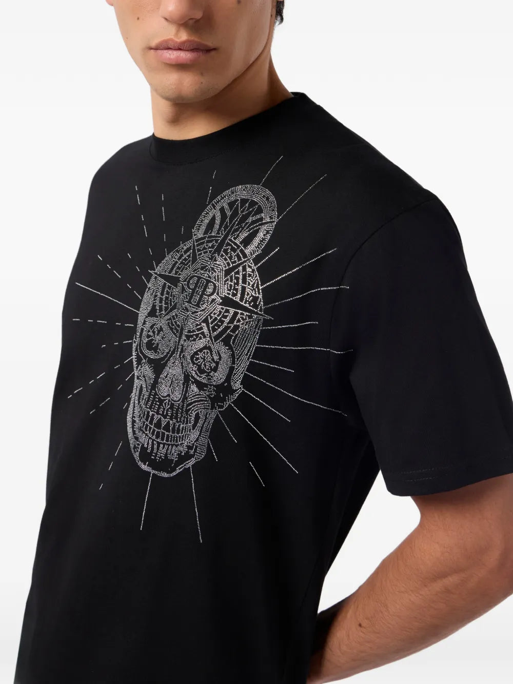 Philipp Plein T-shirt con strass