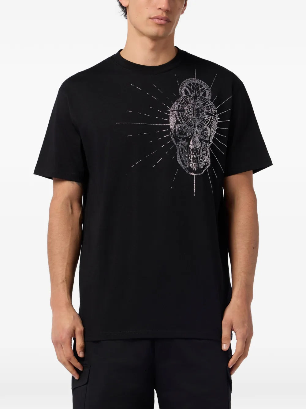 Philipp Plein T-shirt con strass