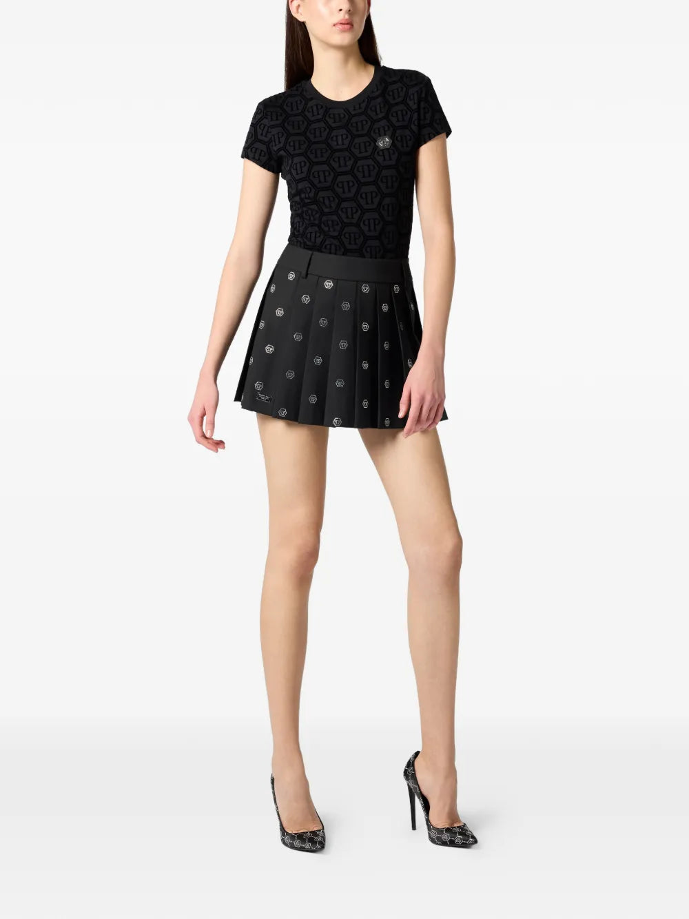 Philipp Plein Minigonna con monogramma
