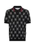 Philipp Plein Polo con monogramma jacquard