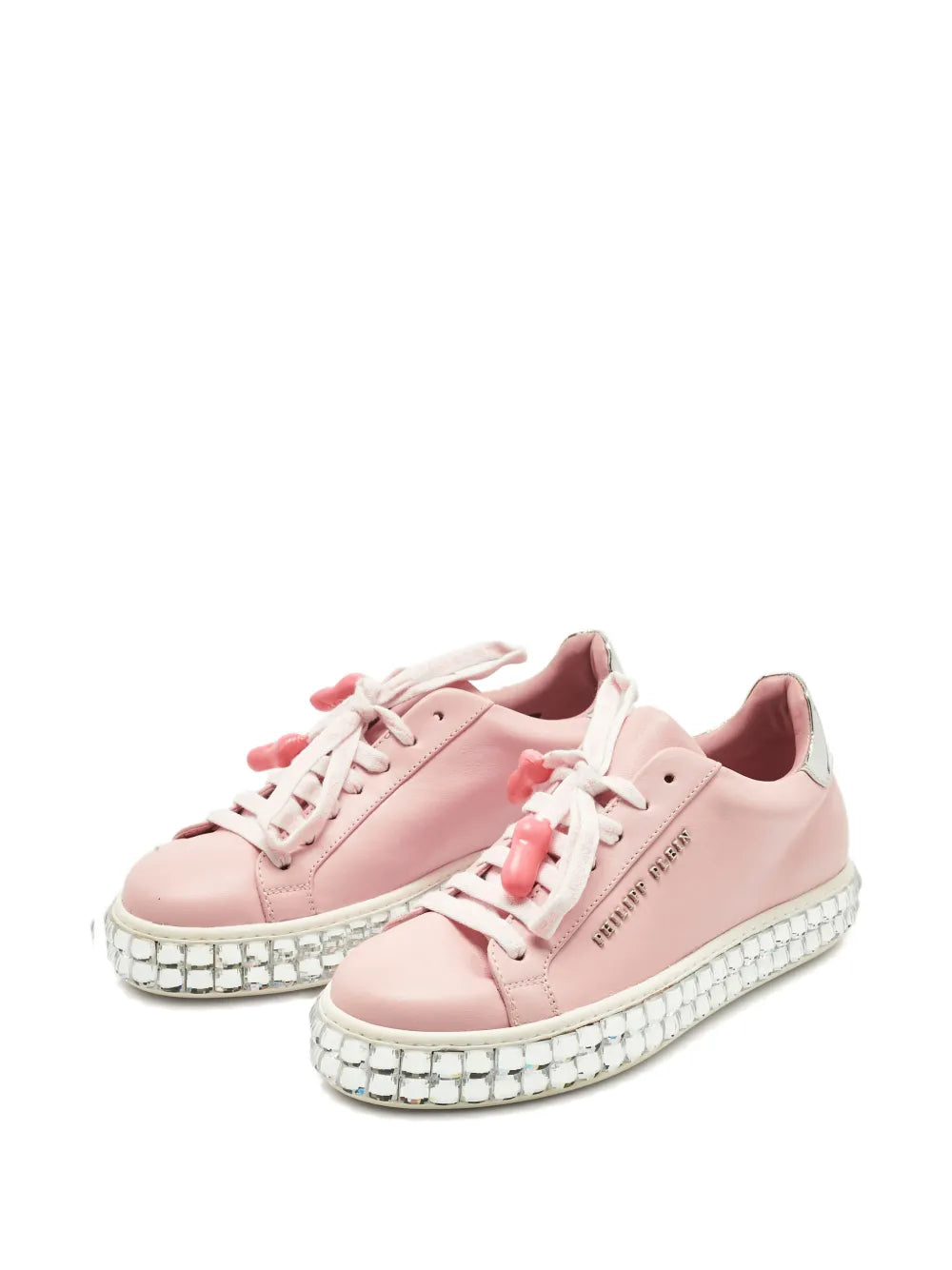 Philipp Plein Sneakers in pelle con cristalli