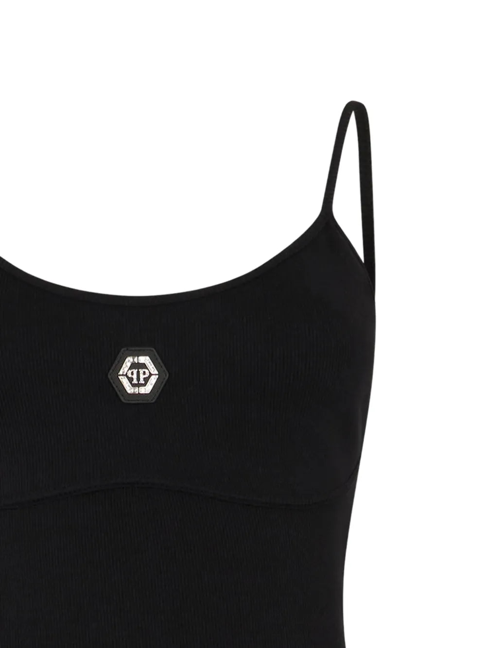 Philipp Plein Abito corto Crystal Hexagon a coste