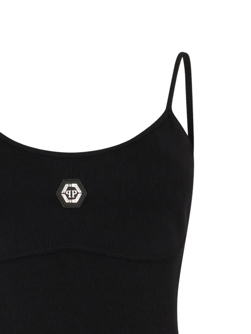 Philipp Plein Abito corto Crystal Hexagon a coste